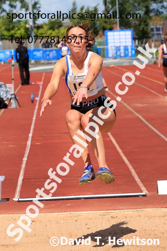 Womens Under-20s long jump, 2024 Northern Senior and Under-20s Track and Field Champs, Middlesbrough.  Photo: David T. Hewitson/Sports for All Pics